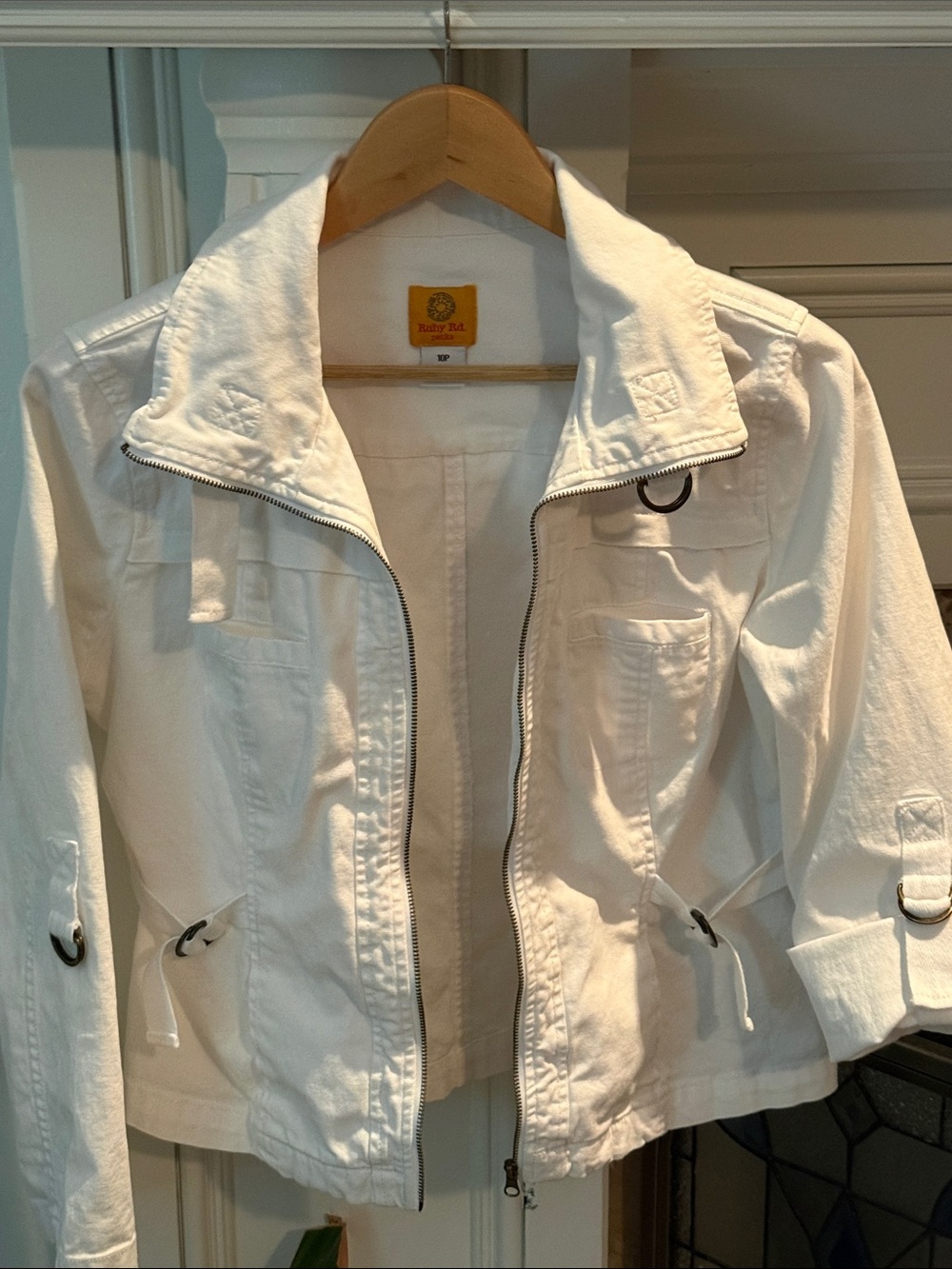 Ruby Rd. Women’s Petite Denim-Style Zip Jacket